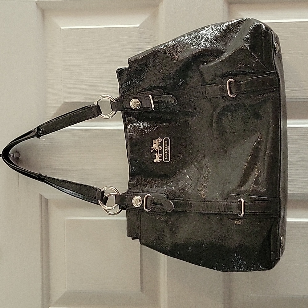 Coach patent leather handbag